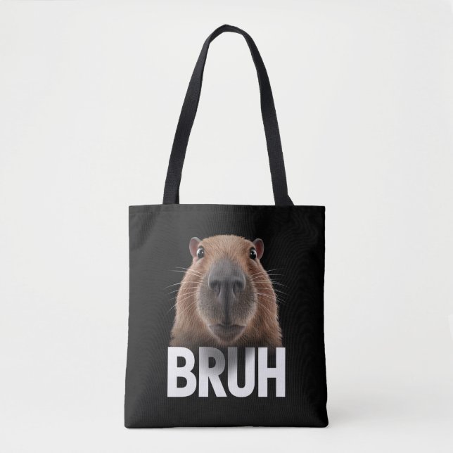 Bolsa Tote Funny Capybara Bruh (Frente)