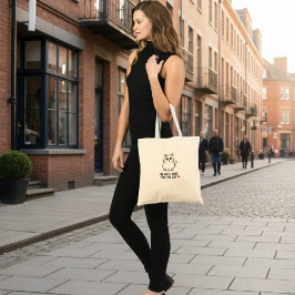 Bolsa Tote Funny Cat Lover Valentine Mousepad - I'm Only Here