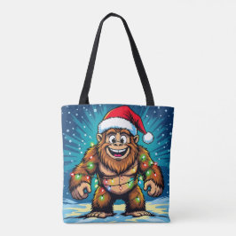 Bolsa Tote Funny Christmas Bigfoot  