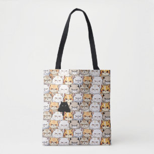 Bolsa Tote Funny Colorful Moody Cats Kitten