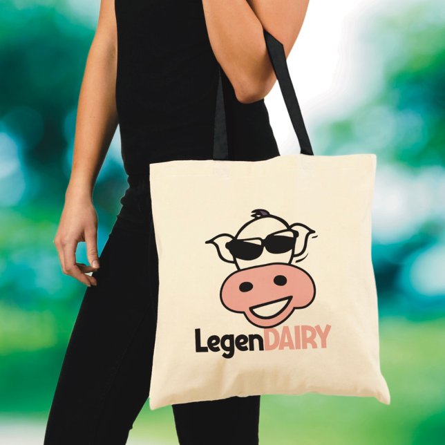 Bolsa Tote Funny Cow Pun (Criador carregado)