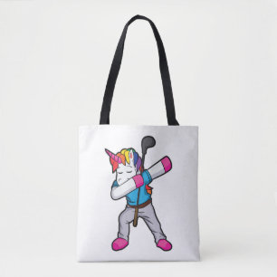 Bolsa Tote Funny Dabbing Unicorn Golfer Gift Golf
