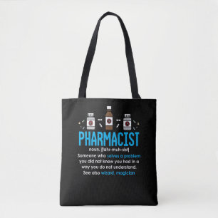 Bolsa Tote Funny Farmacêutica Definition Pharmacy Empregado