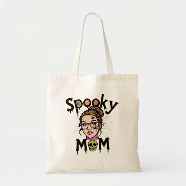 Bolsa Tote Funny Halloween Spooky Mom Witch Mom (Frente)