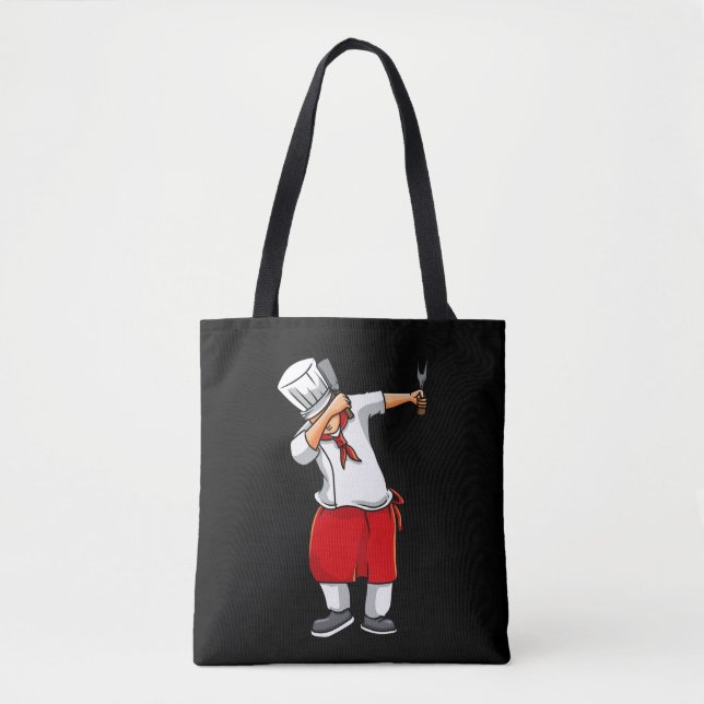 Bolsa Tote Funny Hibachi Chef Comida japonesa (Frente)