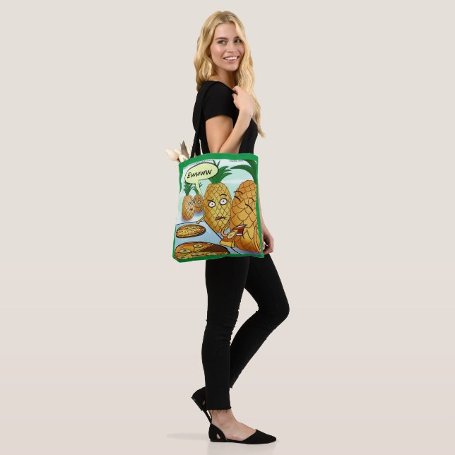 Bolsa Tote Funny LTCartoons Pineapple Pizza Comic  (No(a) Modelo)