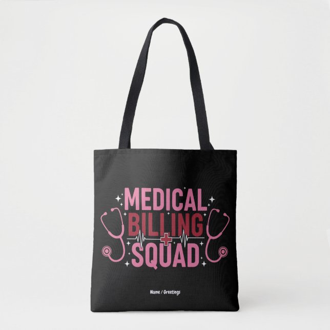 Bolsa Tote Funny Medical Billing Squad Proud Specialist Gift (Frente)