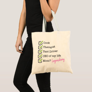 Bolsa Tote Funny Mom Checklist