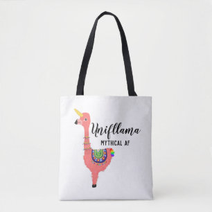 Bolsa Tote Funny Pink Magia Unicorn Flamingo Llama Animal