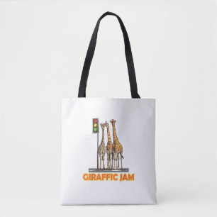 Bolsa Tote Funny Pun Giraffe Jam