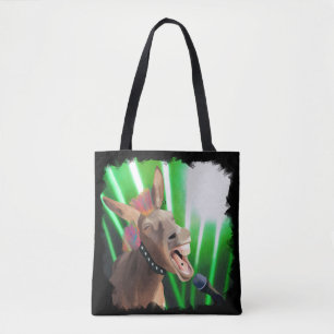 Bolsa Tote Funny Rockstar Donkey