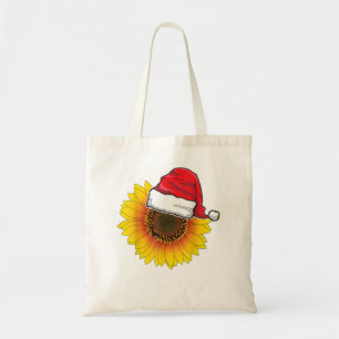 Bolsa Tote Funny Sunflower Lover Santa Hift, presente de Nata