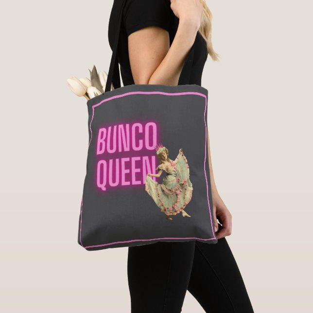 Bolsa Tote Funny Vintage Bunco Queen (Close Up)