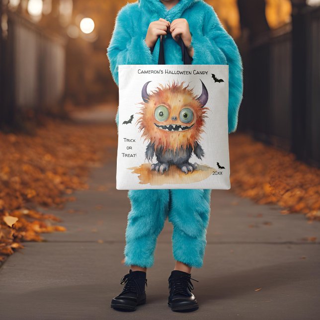 Bolsa Tote Furry Monster Halloween Candy (Criador carregado)