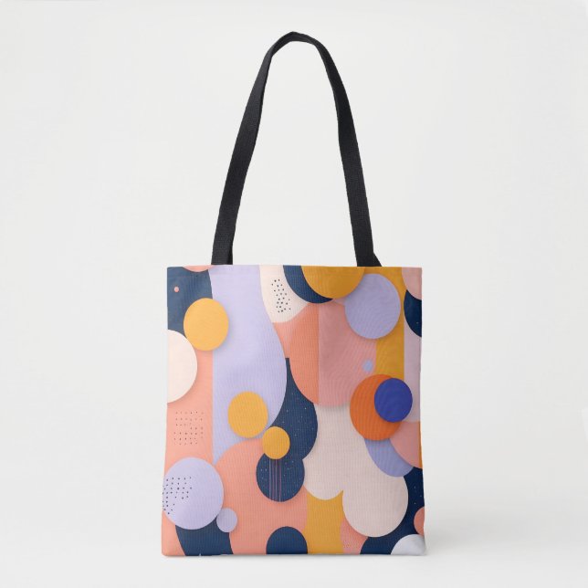 Bolsa Tote Fusão da Esfera de Cores (Frente)