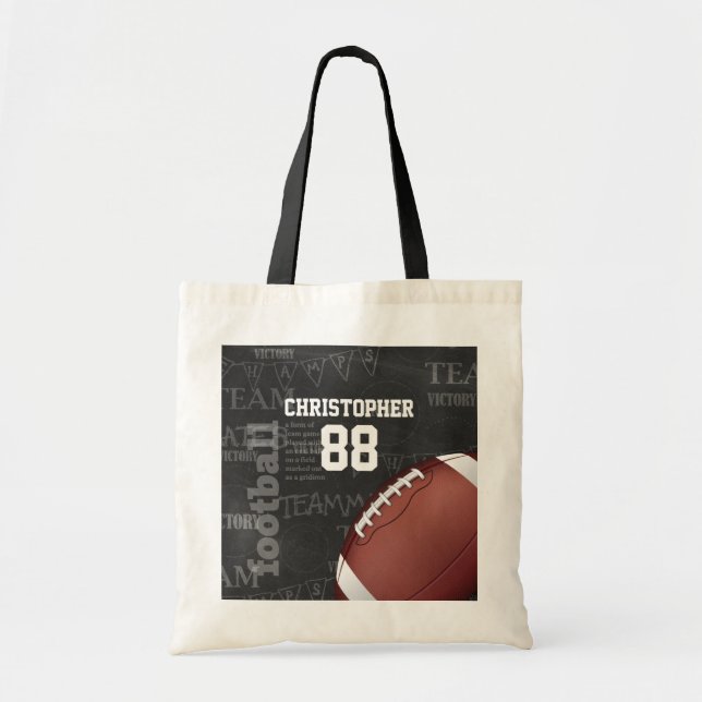 Bolsa Tote Futebol americano personalizado do quadro (Frente)