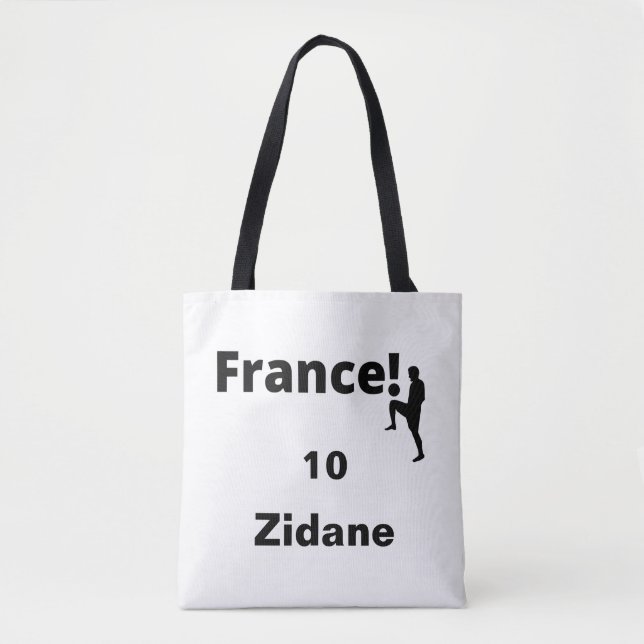 Bolsa Tote Futebol da França, personalizável (Frente)