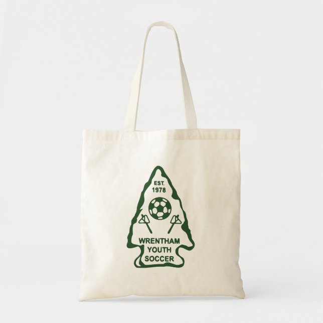 Bolsa Tote Futebol da juventude de Wrentham do apoio (Frente)