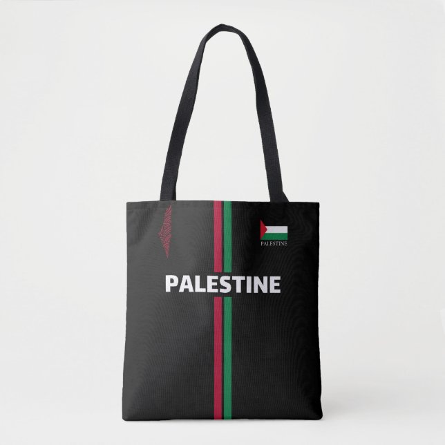 Bolsa Tote Futebol da Palestina livre - equipe do mapa do pav (Frente)