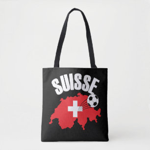 Bolsa Tote Futebol de Mapa de Suiças Suisse