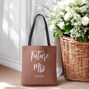 Bolsa Tote Futura Noiva Terracotta Noiva Marrom Branco 