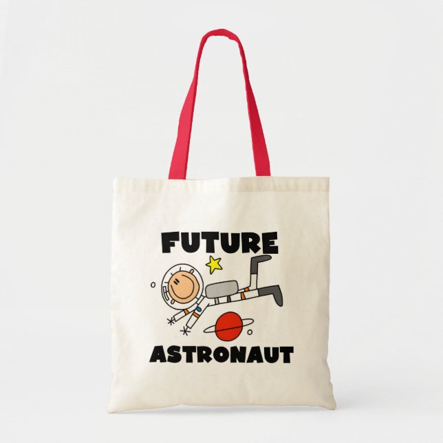 Bolsa Tote Futuras t-shirts e presentes astronautas (Frente)