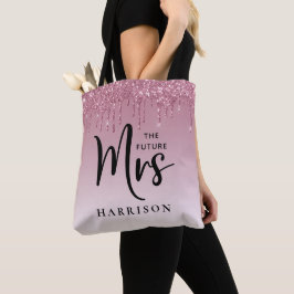 Bolsa Tote Futuro Coletor de Brilho Rosa Personalizado