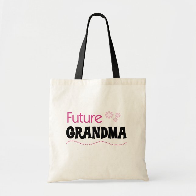 Bolsa Tote Futuros Camisetas e presentes da vovó (Frente)
