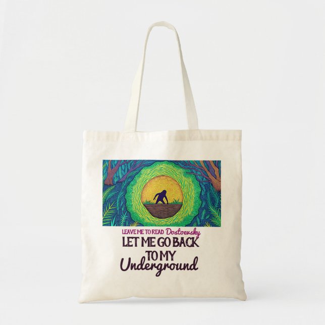 Bolsa Tote Fyodor Dostoevsky O Homem Subterrâneo (Frente)