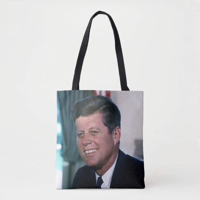 Bolsa Tote Gabinete Oval do Presidente John F. Kennedy (Frente)