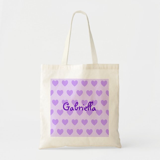 Bolsa Tote Gabriella em Purple (Frente)