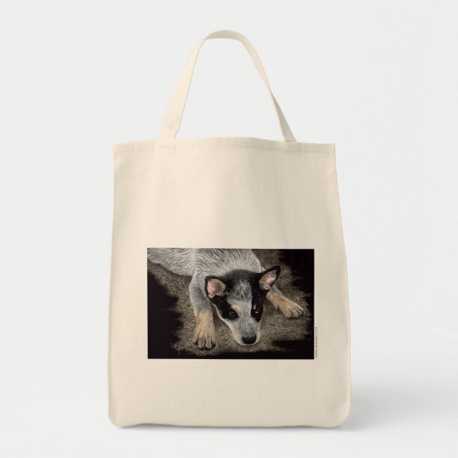 Bolsa Tote Gado de Cachorro Australiano - "Kona" (Frente)