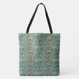 Bolsa Tote Gaiola de Flor Dourada