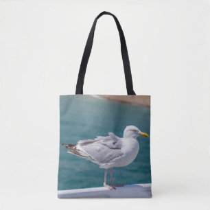 Bolsa Tote Gaivota na sacola dos trilhos