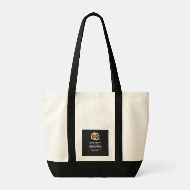 Bolsa Tote Gajasinha – Mythical Guardian of Strength (Verso)