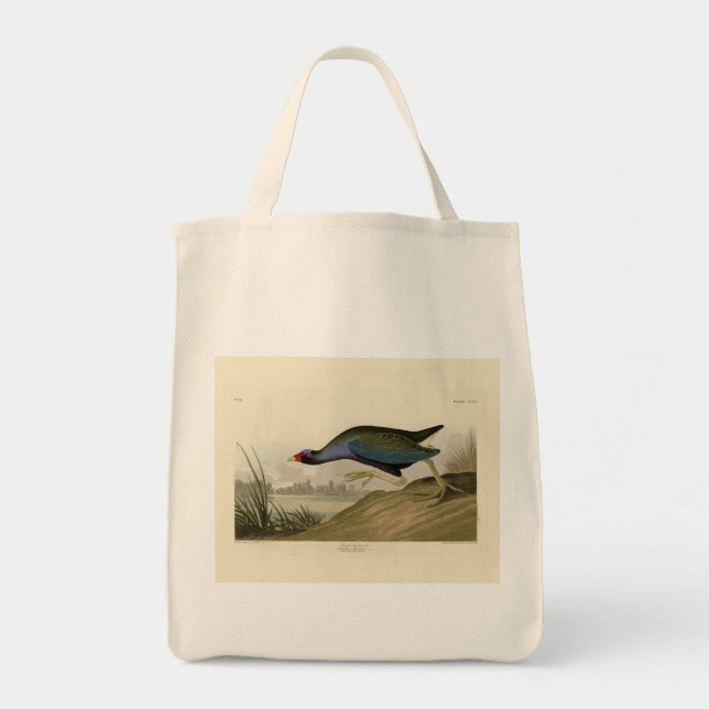 Bolsa Tote Galáculo Roxo das Aves da América de Audubon (Frente)
