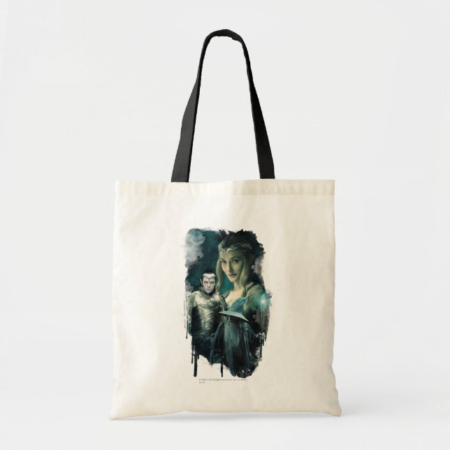 Bolsa Tote Galadriel, ELROND™ e Gráfico Gandalf (Frente)