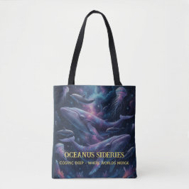 Bolsa Tote Galáxia Oceano Baleia Cósmica