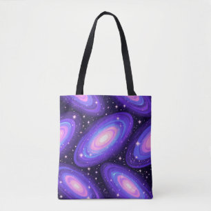 Bolsa Tote Galáxias Rodopiam Padrão Sonhando Nebulosa Cósmica