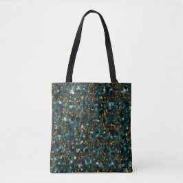 Bolsa Tote Galaxies Black Blue & Copper