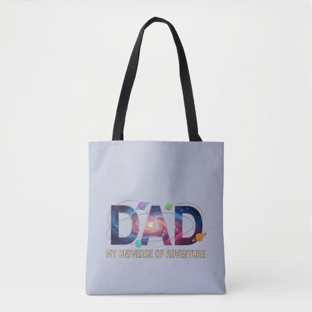 Bolsa Tote Galaxy Dad Universe Adventure (Frente)
