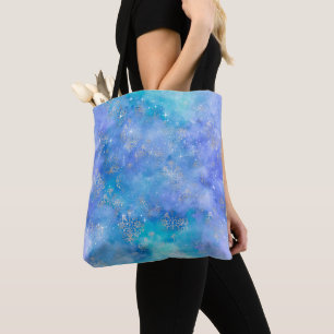 Bolsa Tote Galaxy Stary Night Sky Abstrato Watercolor