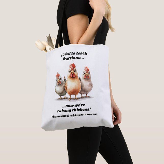 Bolsa Tote Galinha Engraçado (Close Up)