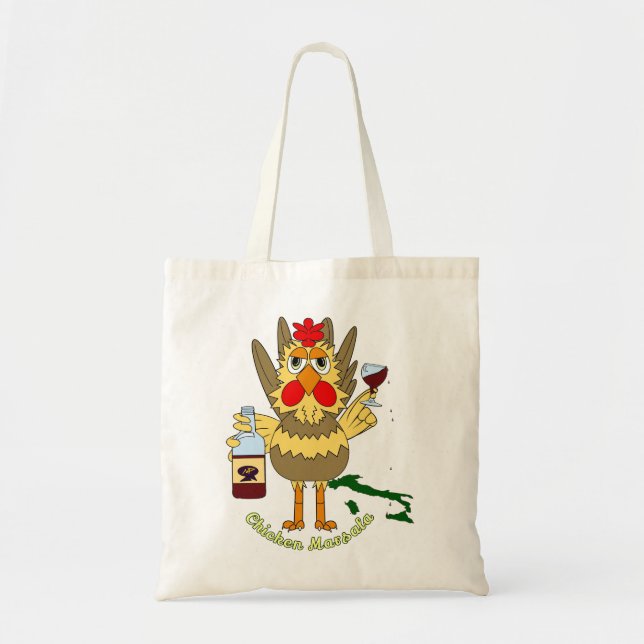Bolsa Tote Galinha Marsala ~ Frango Engraçado (Frente)