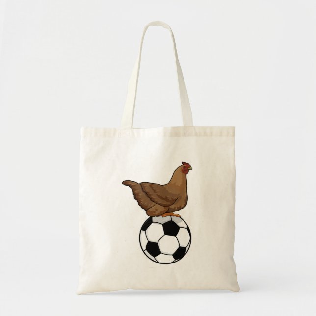Bolsa Tote Galinha no Esporte do Futebol (Frente)