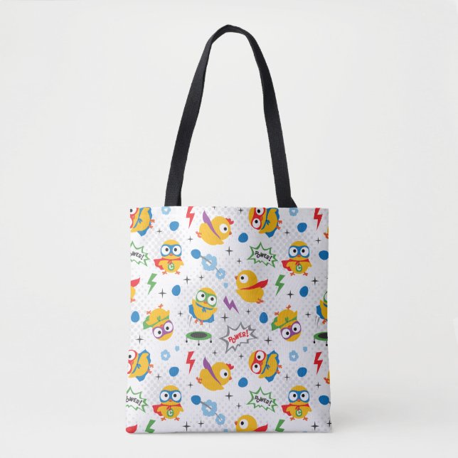 Bolsa Tote Galinha Super Herói (Frente)