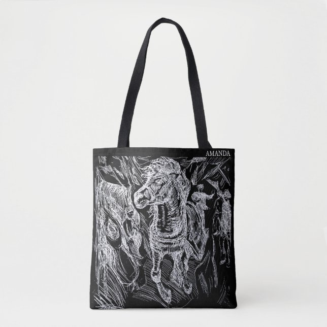 Bolsa Tote Galloping Horse – Edvard Munch Personalized  (Frente)