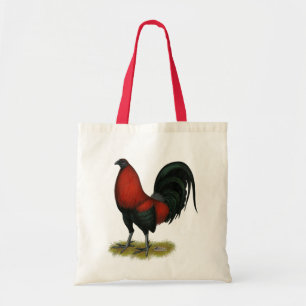 Bolsa Tote Galo Vermelho Preto BB Jogo Americano
