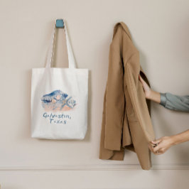 Bolsa Tote Galveston Texas Seashells