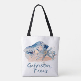 Bolsa Tote Galveston Texas Seashells